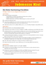 4. Kieler Karrieretag - Messe-Checkliste