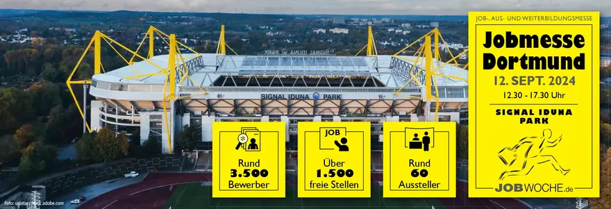 Herzlich Willkommen zur Jobmesse Dortmund am 12. September 2024